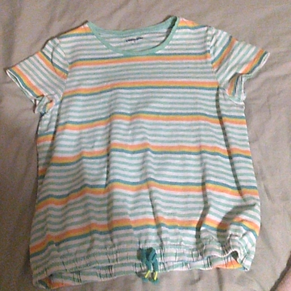 Land's End, Kid's XL, Teal, Green, Yellow, Light Red